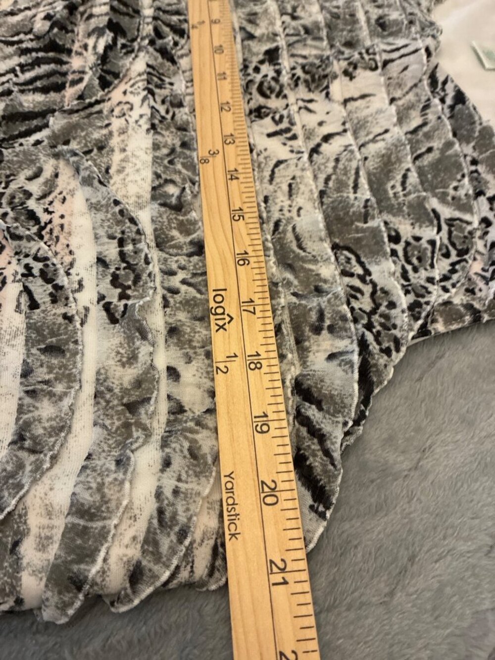 Laura Ashley Woman 1X Black White Animal Print Textured Tank Top Lined - Picture 10 of 10